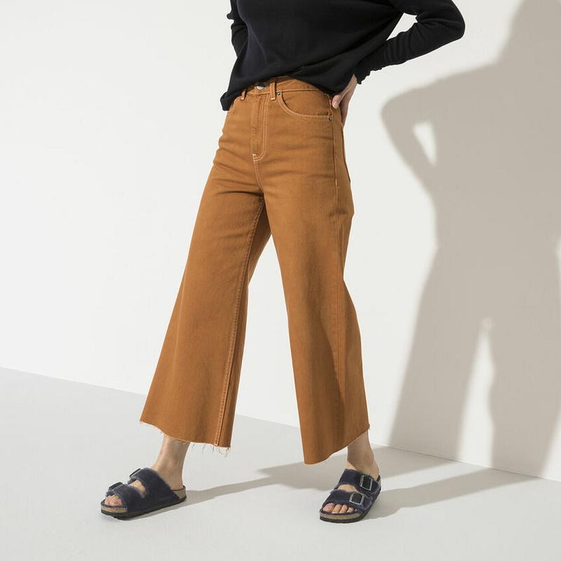Birkenstock Shearling Semsket Skinn Lær Arizona Dame Blå | NO 22JPQ